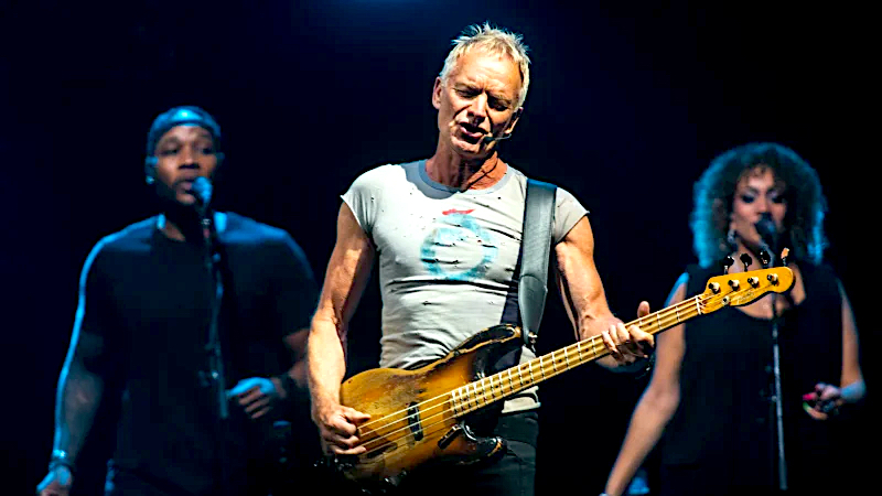 Sting with gitar las vegas